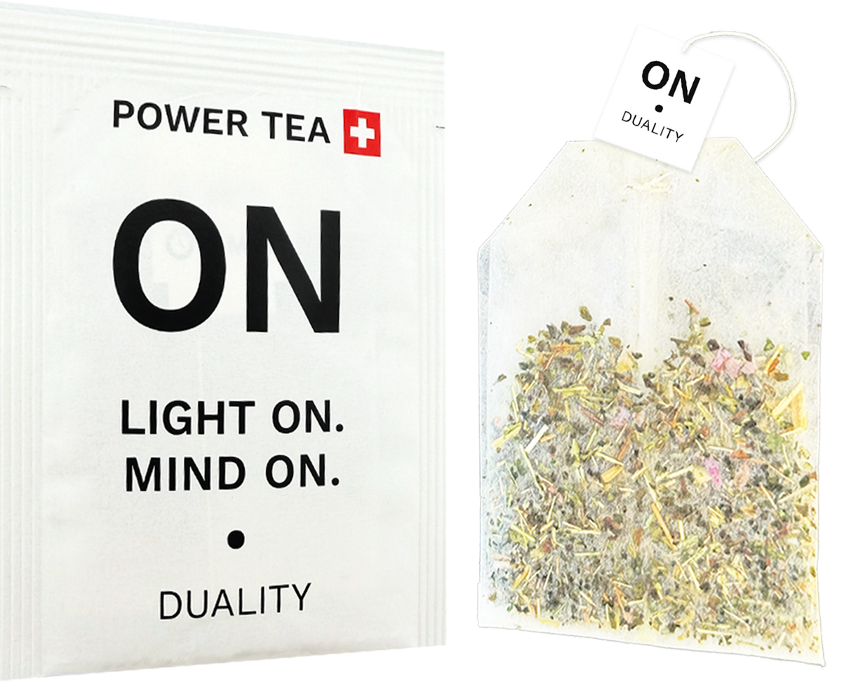 ON TEE Verpackung – Power Tea von ON•OFF, Kräutertee für den Morgen