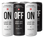 ON•OFF SET mit 3× ON Power Drink und 3× OFF Relax Drink – 6× 250 ml zum Kennenlernen.