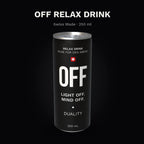 Relax Drink aus der Schweiz: OFF – das koffeinfreie Gegenstück zum Energy Drink mit Kräuterauszug, Magnesium und Glycin.