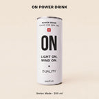Schweizer Energy-Drink-Alternative: ON Power Drink mit 80 mg Koffein und Kräuterauszug – Swiss Made, 250 ml.