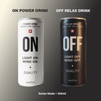 ON•OFF SET: ON Power Drink und OFF Relax Drink – Schweizer Energy-Drink- und Relax-Alternative im Set, Swiss Made.
